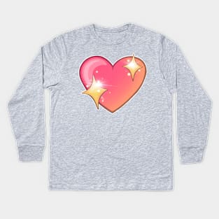 Reva Prisma heart emoji Kids Long Sleeve T-Shirt